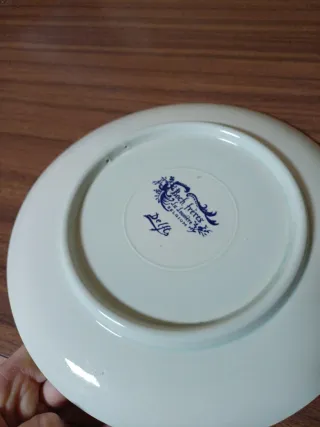 Coppia Piatti Decorativi Boch Freres