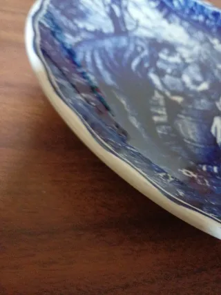 Coppia Piatti Decorativi Boch Freres