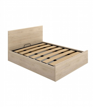 Cama Canapé Con Cabecero. Natural