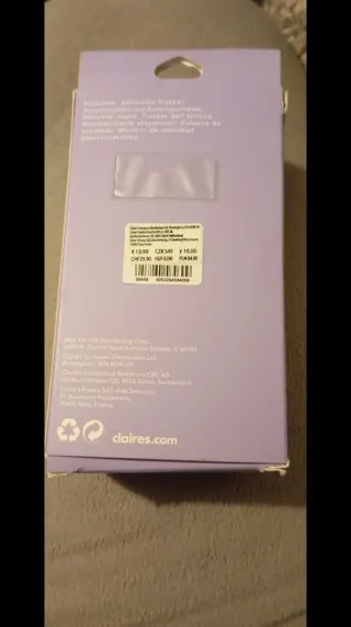 Pulsera actividad Claire's negra/multicolor