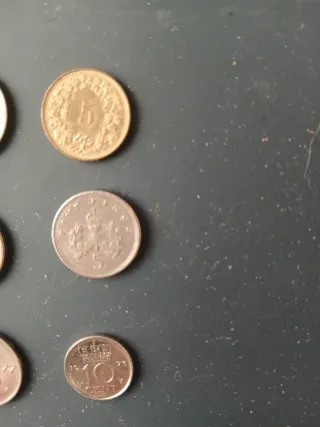 Lote 9 monedas diferentes países