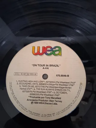 LP A-ha - On Tour in Brazil