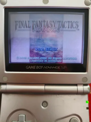 Nintendo GBA SP + Final Fantasy Tactics