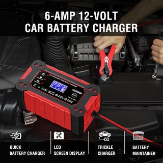 Cargador y reparador de Baterías Coche Moto 12V