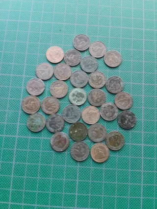 30 monedas 1 céntimo 1870