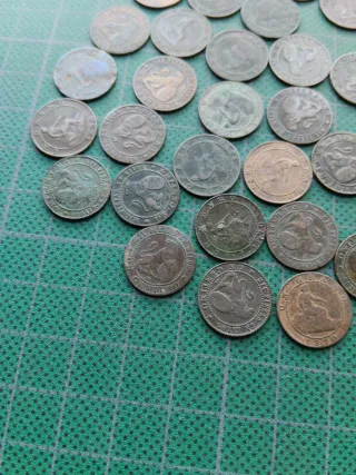 30 monedas 1 céntimo 1870