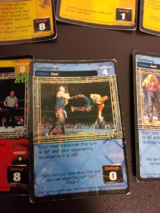 Lotto 16 Carte WWE Raw Deal