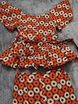 Conjunto fiesta estilo cera africana