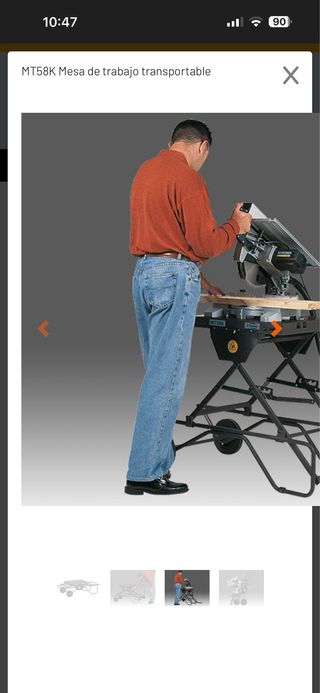 Mesa de trabajo transportable MT58K