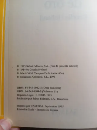 El cinturón de oro. Cecelia Holland.