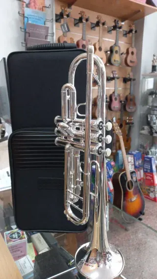 Trompeta Taylor Collins Plateada Sib