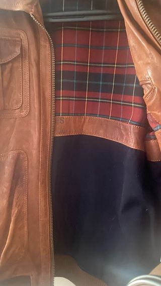 Cazadora Piel Hombre  de mango