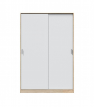 Armario 120x200x50cm Puertas Correderas. Blanco y