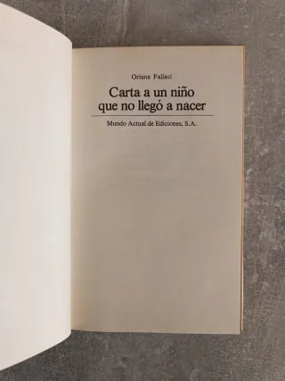 Carta a un niño que no llegó a nacer.