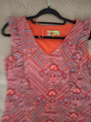 Vestido estampado floral talla M