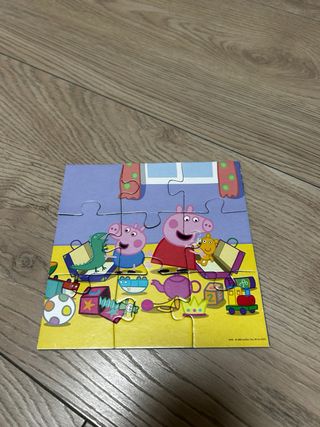 Puzzle Peppa Pig 4 Puzzles Progresivos