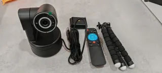 Cámara Web PTZ 4K AI Negra