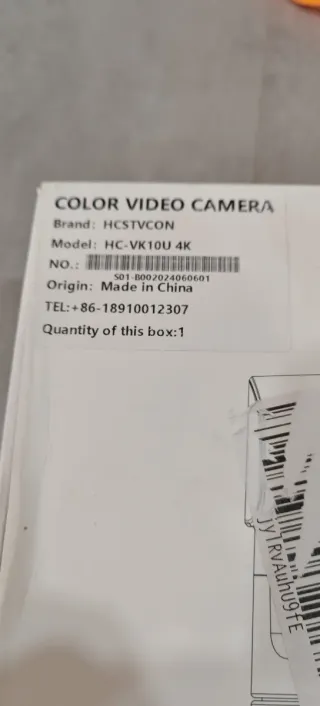 Cámara Web PTZ 4K AI Negra