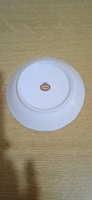 Piattino in ceramica decorato floreale