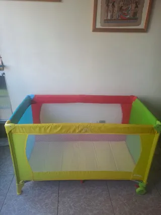 Parque cuna bebé plegable con colchón y bolsa