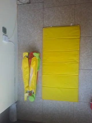 Parque cuna bebé plegable con colchón y bolsa