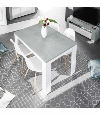 Mesa Comedor Kendra Extensible. Cemento