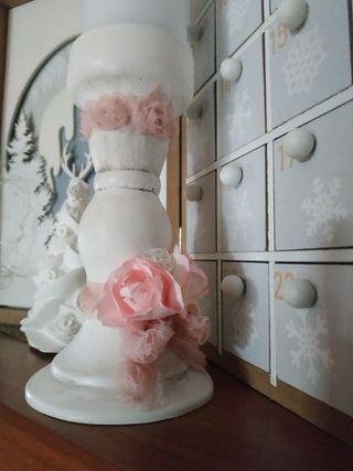 Porta candela Candelabro Shabby Chic