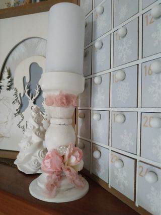 Porta candela Candelabro Shabby Chic