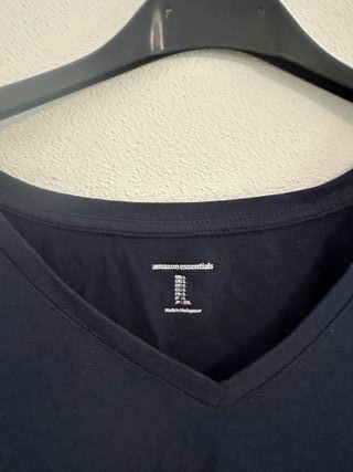 T-shirt donna Amazon Essentials blu taglia L