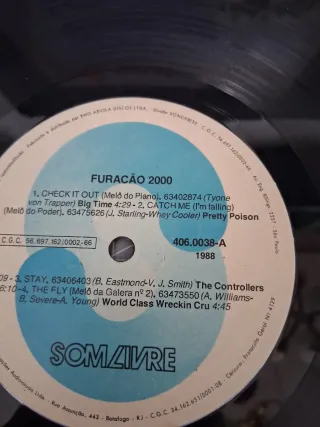 LP Furacão 2000 - 1988 funk Brasil