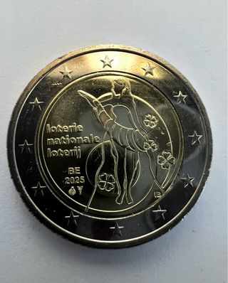 moneda 2 Euro Belgio 2025 Lotteria Nazionale