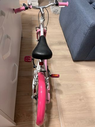Bicicleta niña B'TWIN rosa 16 pulgadas