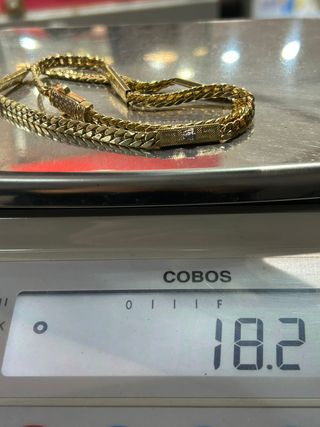 CADENA Cubana Versace Oro 18.2gr