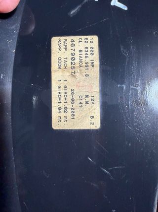 Cuadro Instrumentos Fiat Marea 2001