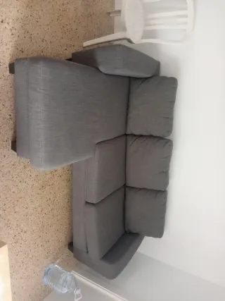 Sofá modular gris 3 plazas