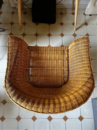 Sillón de mimbre