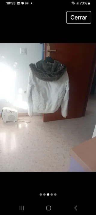 Chaquetón blanco hombre