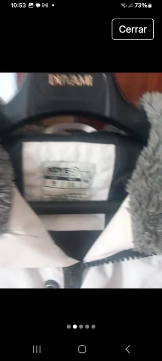 Chaquetón blanco hombre