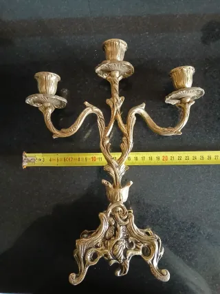 Candelabros de Bronce.