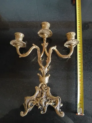 Candelabros de Bronce.