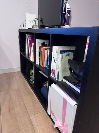 Estantería modular negra Ikea
