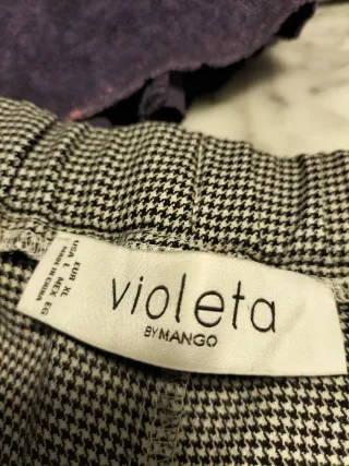 Pantalón Violeta by Mango XL