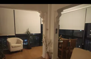 Estor Nova Deco 218x255 Beige/Blanco