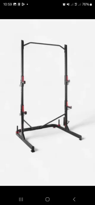 Rack musculación Decathlon