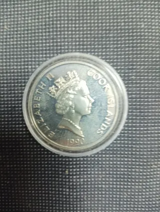 Moneda Cook Islands Elizabeth II 1990, 50 dolares