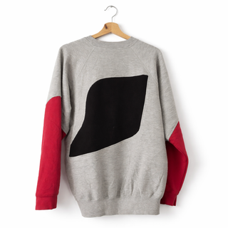 Sudadera Nike Vintage Gris y Rojo