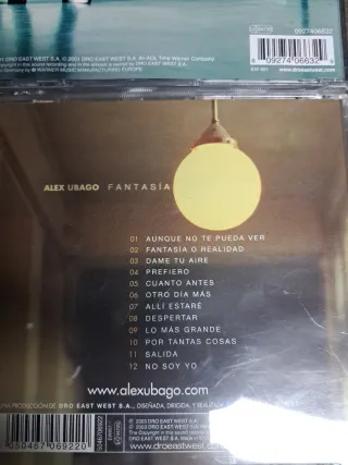 Alex Ubago CDs: Fantasía o Realidad, ...