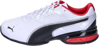 Zapatillas Puma Tazon 6 FM Hombre Blancas Rojas