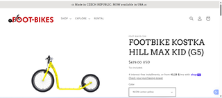 Patinete Footbike Ruedas Grandes