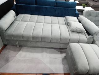 Sofá Cama con Arcón + Puff OFERTA!!
